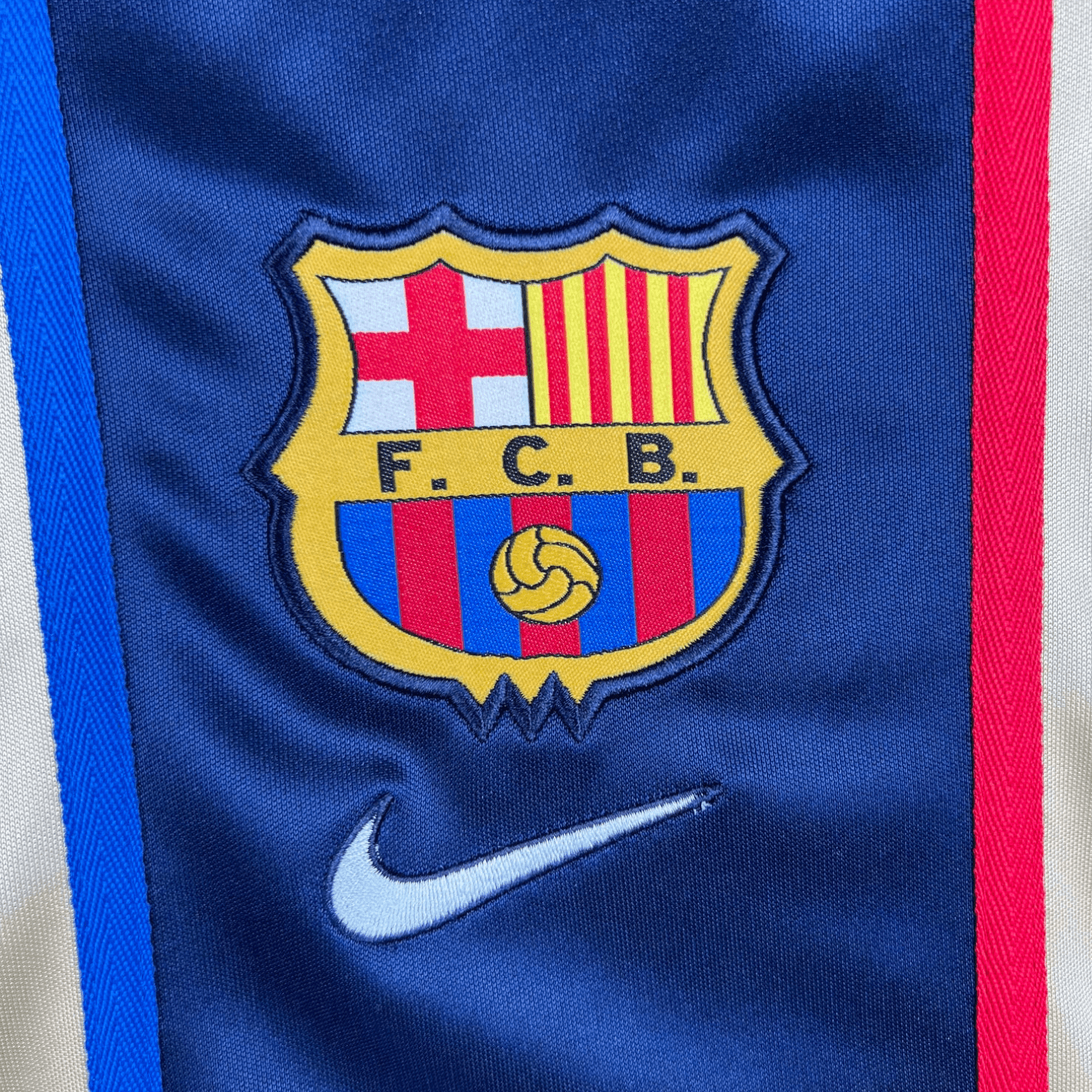 02/03 FC Barcelona Gold Away Retro Kit - Premium Quality Kits at Football Monarch