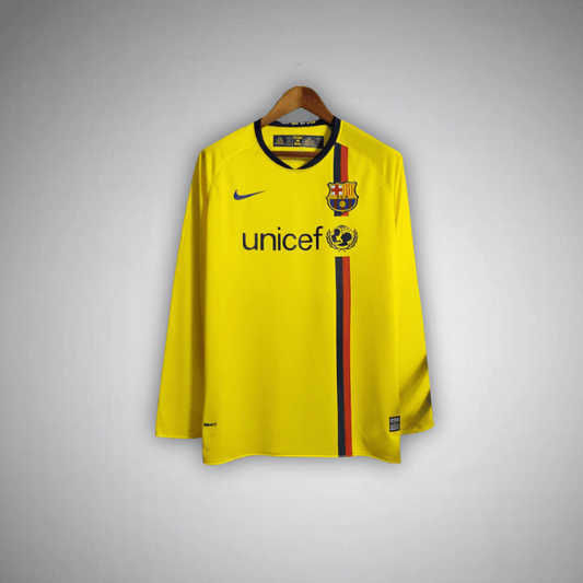08/09 FC Barcelona Away Long Sleeve Kit - Premium Quality Kits at Football Monarch