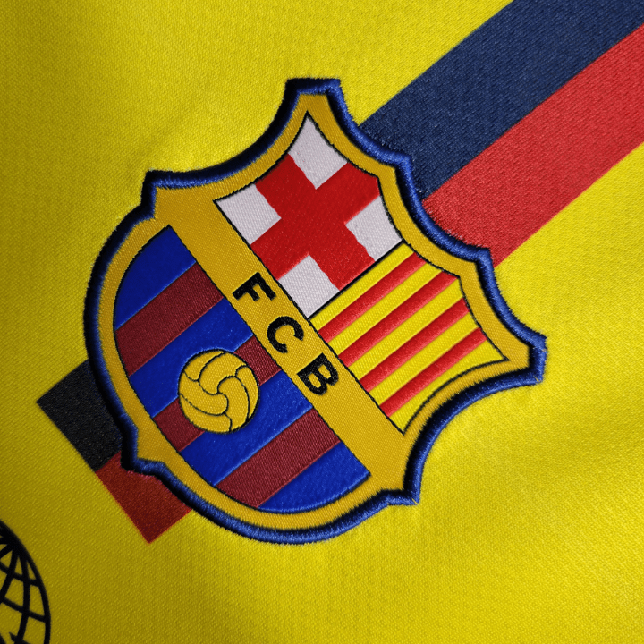 08/09 FC Barcelona Away Long Sleeve Kit - Premium Quality Kits at Football Monarch