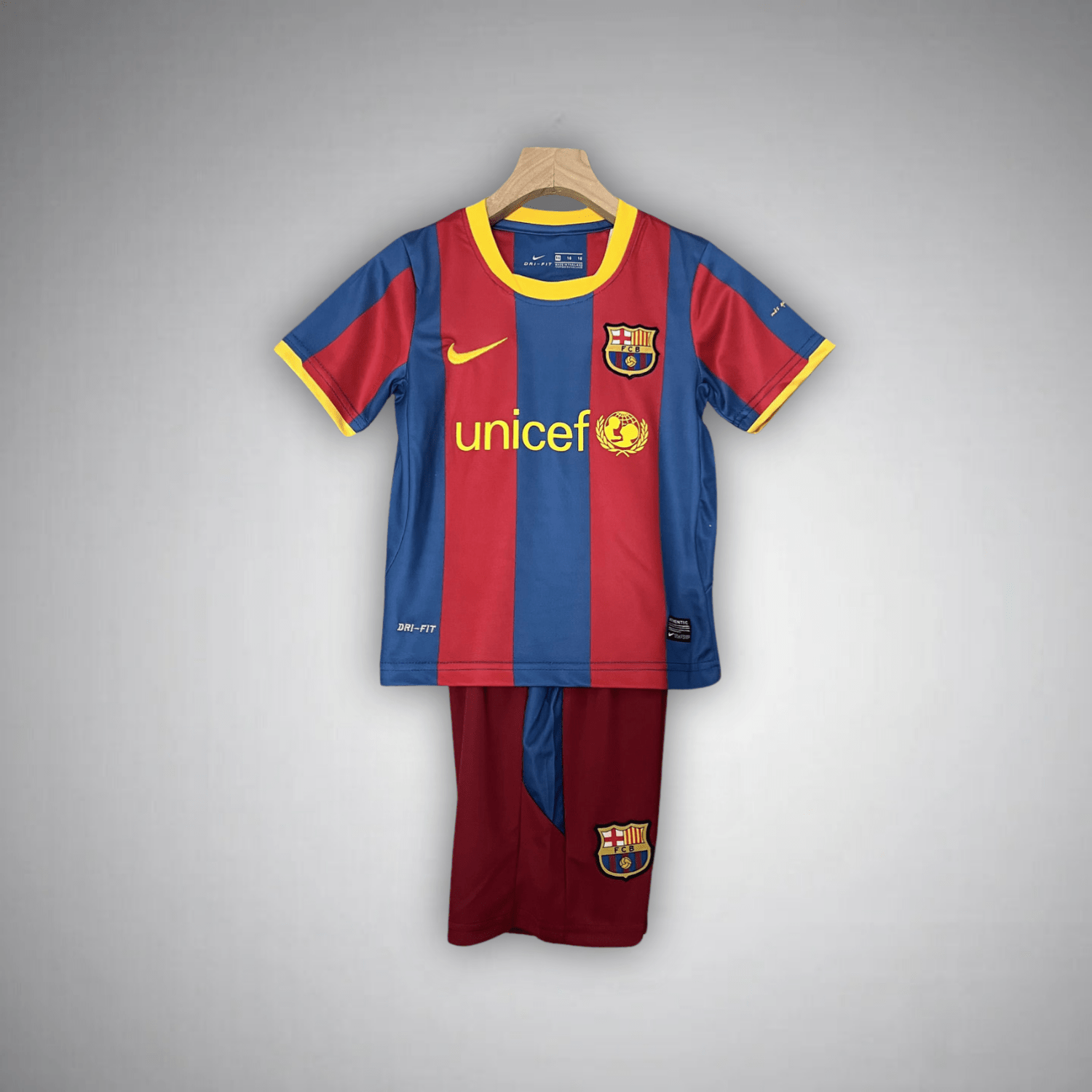 10/11 FC Barcelona Home Kids Size Kit - Premium Quality Kits at Football Monarch