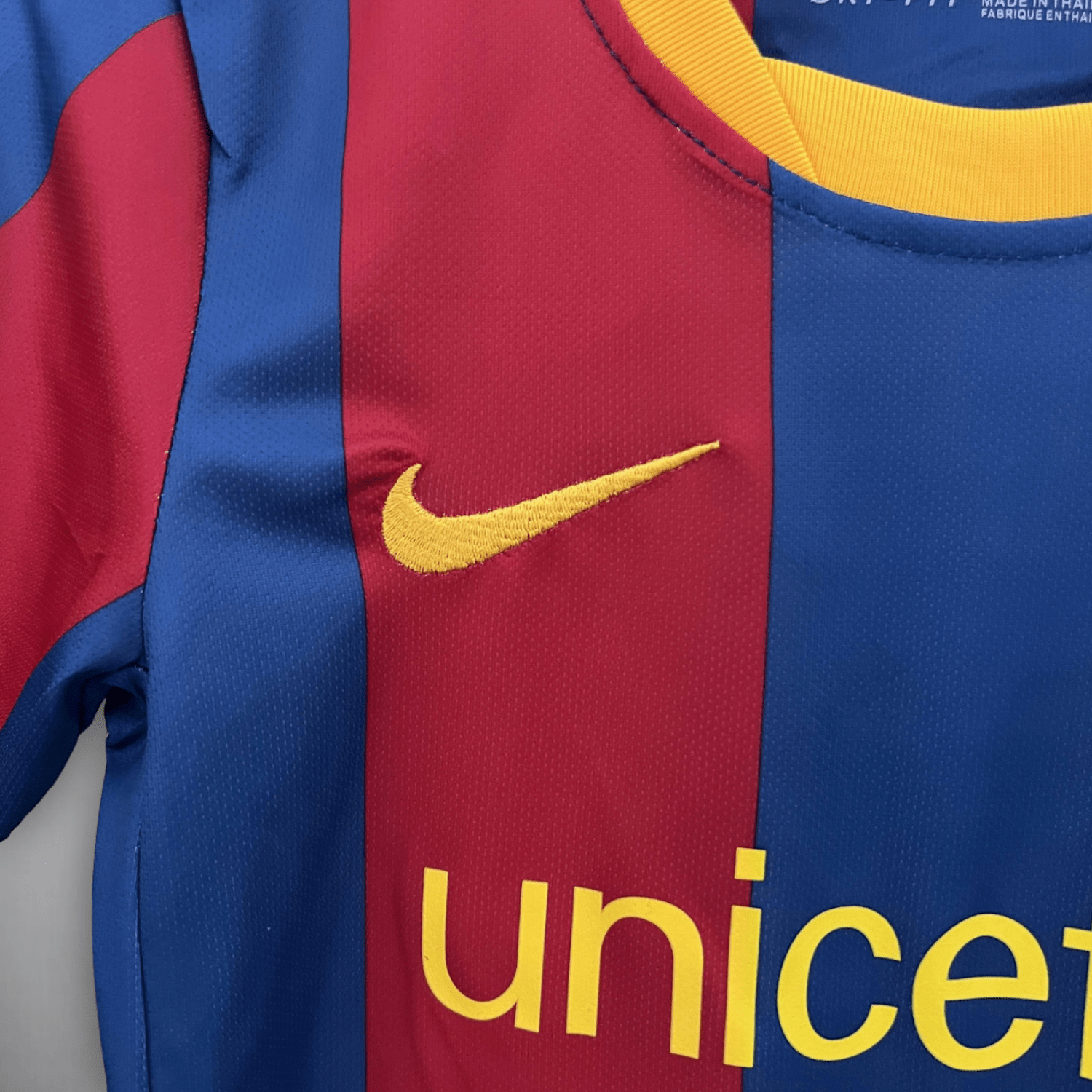 10/11 FC Barcelona Home Kids Size Kit - Premium Quality Kits at Football Monarch
