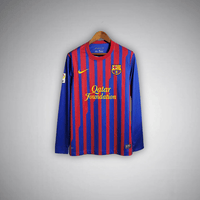 11/12 FC Barcelona Long Sleeve Home Kit - Premium Quality Kits at Football Monarch