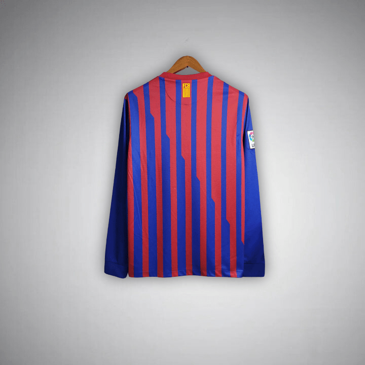 11/12 FC Barcelona Long Sleeve Home Kit - Premium Quality Kits at Football Monarch