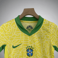 2024 Brazil Home Kids Size Kit - Premium Quality Kits at Football Monarch