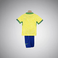 2024 Brazil Home Kids Size Kit - Premium Quality Kits at Football Monarch