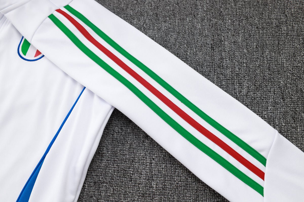 2024 Italy Blue and White Premium Tracksuit - Premium Quality Kits at Football Monarch