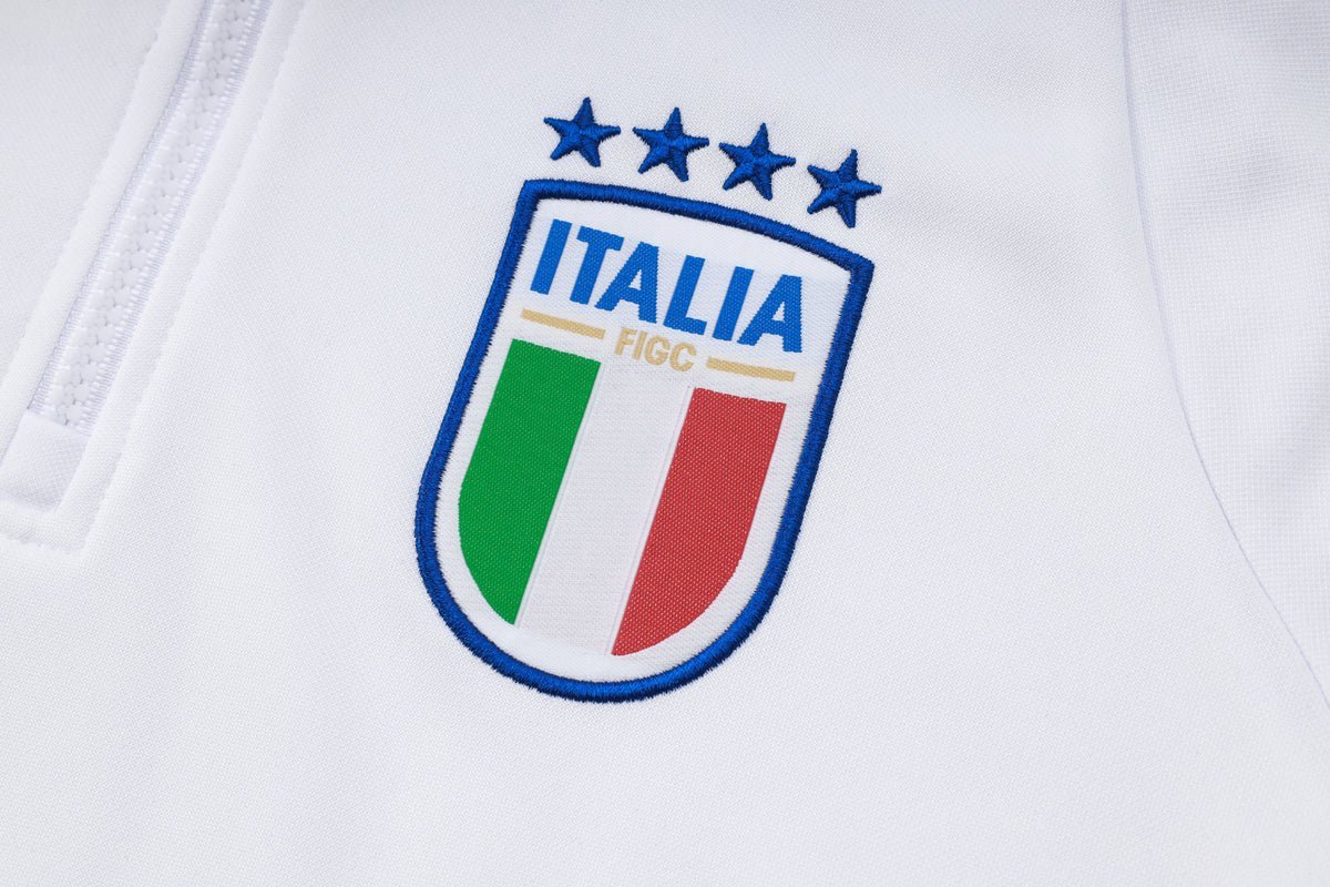 2024 Italy Blue and White Premium Tracksuit - Premium Quality Kits at Football Monarch