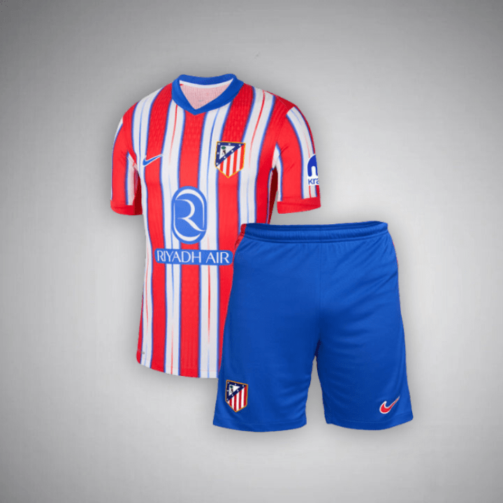 24/25 Atletico Madrid Home Kit - Premium Quality Kits at Football Monarch