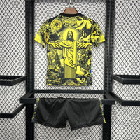 24/25 Brazil "Jesus" Premium Yellow Kit - Premium Quality Kits at Football Monarch