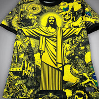 24/25 Brazil "Jesus" Premium Yellow Kit - Premium Quality Kits at Football Monarch