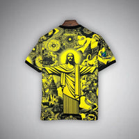 24/25 Brazil "Jesus" Premium Yellow Kit - Premium Quality Kits at Football Monarch