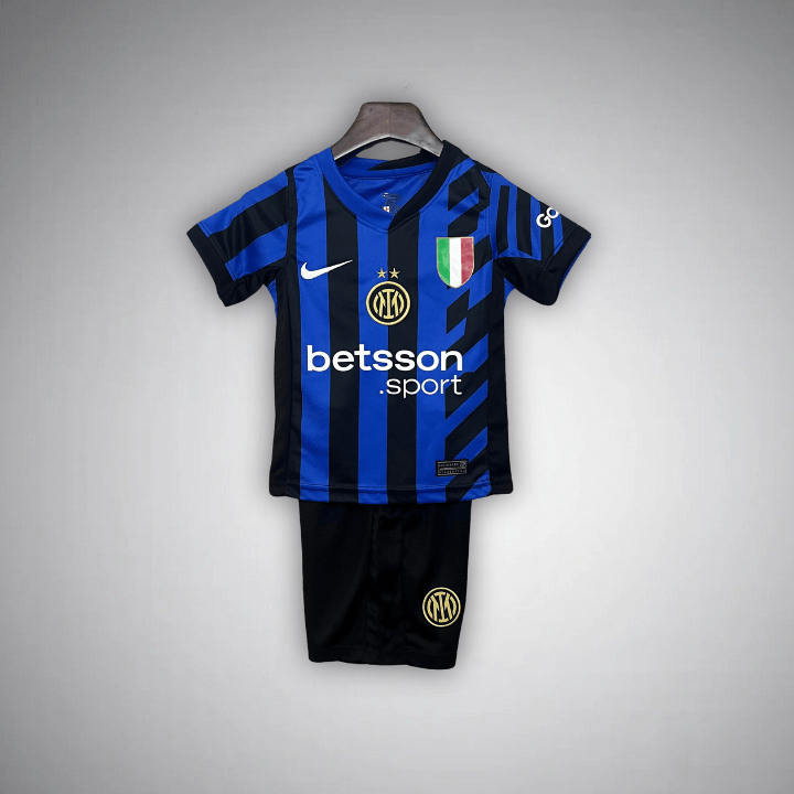 24/25 Inter Milan Home Kids Size Kit - Premium Quality Kits at Football Monarch