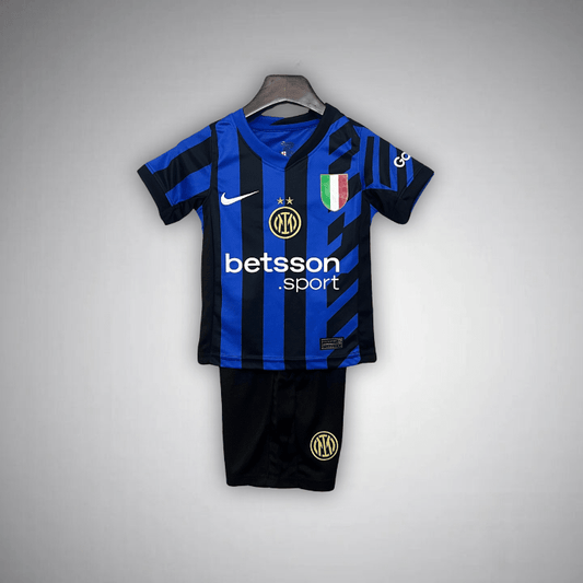 24/25 Inter Milan Home Kids Size Kit - Premium Quality Kits at Football Monarch