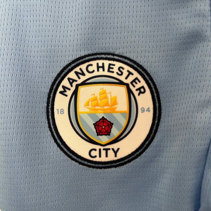 24/25 Manchester City Home Kids Size Kit - Premium Quality Kits at Football Monarch
