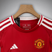 24/25 Manchester United Home Kids Size Kit - Premium Quality Kits at Football Monarch