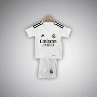 24/25 Real Madrid Home Kids Size Kit - Premium Quality Kits at Football Monarch