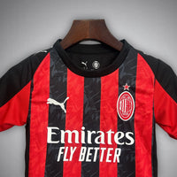 25/26 AC Milan Home Kids Size Kit - Premium Quality Kits at Football Monarch