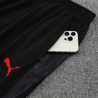 25/26 AC Milan Training Black Kids Size Tracksuit - Premium Quality Kits at Football Monarch