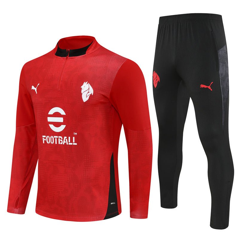 25/26 AC Milan Training Red Kids Size Tracksuit - Premium Quality Kits at Football Monarch