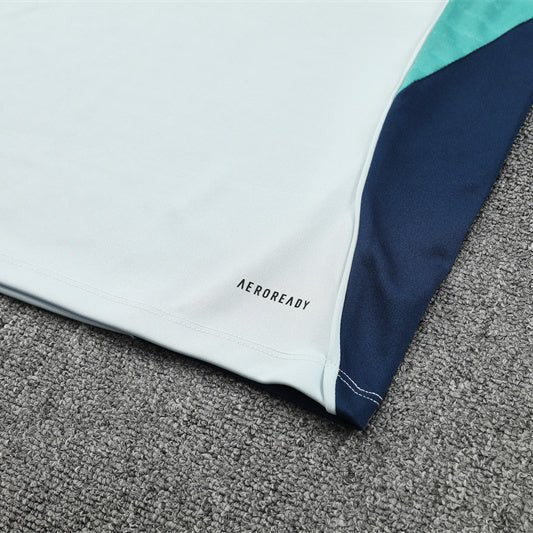 25/26 Arsenal Training White Kids Size Tracksuit - Premium Quality Kits at Football Monarch