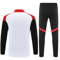 25/26 Arsenal White/Red Kids Size Tracksuit - Premium Quality Kits at Football Monarch