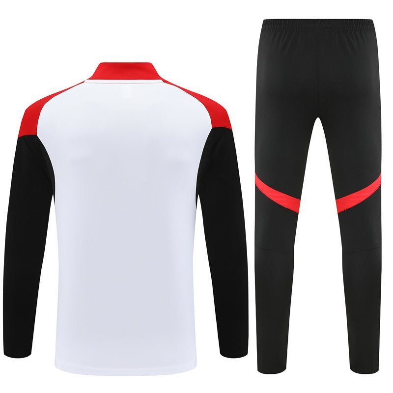 25/26 Arsenal White/Red Kids Size Tracksuit - Premium Quality Kits at Football Monarch