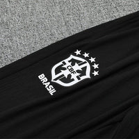 25/26 Brazil Training Black Tracksuit - Premium Quality Kits at Football Monarch