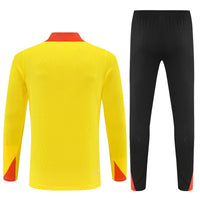 25/26 Brazil Training Yellow Kids Size Tracksuit - Premium Quality Kits at Football Monarch