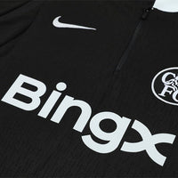 25/26 Chelsea Black Kids Size Tracksuit - Premium Quality Kits at Football Monarch