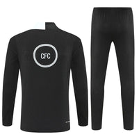 25/26 Chelsea Black Tracksuit - Premium Quality Kits at Football Monarch