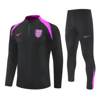 25/26 England Training Black Kids Size Tracksuit - Premium Quality Kits at Football Monarch