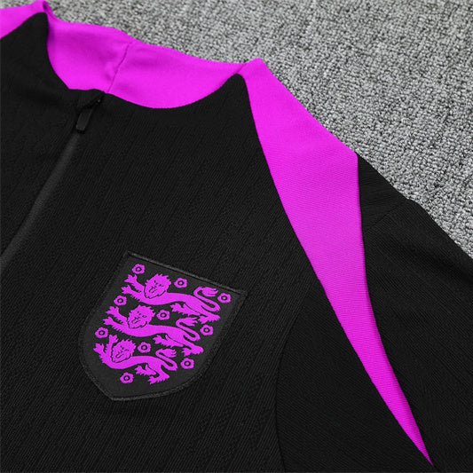 25/26 England Training Black Kids Size Tracksuit - Premium Quality Kits at Football Monarch