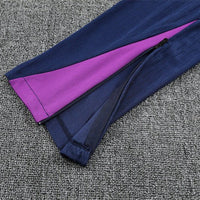 25/26 FC Barcelona Half Zip Training Blue/Purple Kids Size Tracksuit - Premium Quality Kits at Football Monarch