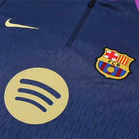 25/26 FC Barcelona Half Zip Training Blue/Purple Kids Size Tracksuit - Premium Quality Kits at Football Monarch