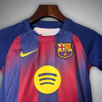 25/26 FC Barcelona Home Kids Size Kit - Premium Quality Kits at Football Monarch