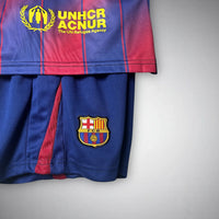 25/26 FC Barcelona Home Kids Size Kit - Premium Quality Kits at Football Monarch