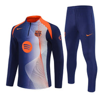 25/26 FC Barcelona Pre - Match Third Kids Size Tracksuit - Premium Quality Kits at Football Monarch