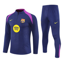 25/26 FC Barcelona Training Blue/Purple Kids Size Tracksuit - Premium Quality Kits at Football Monarch