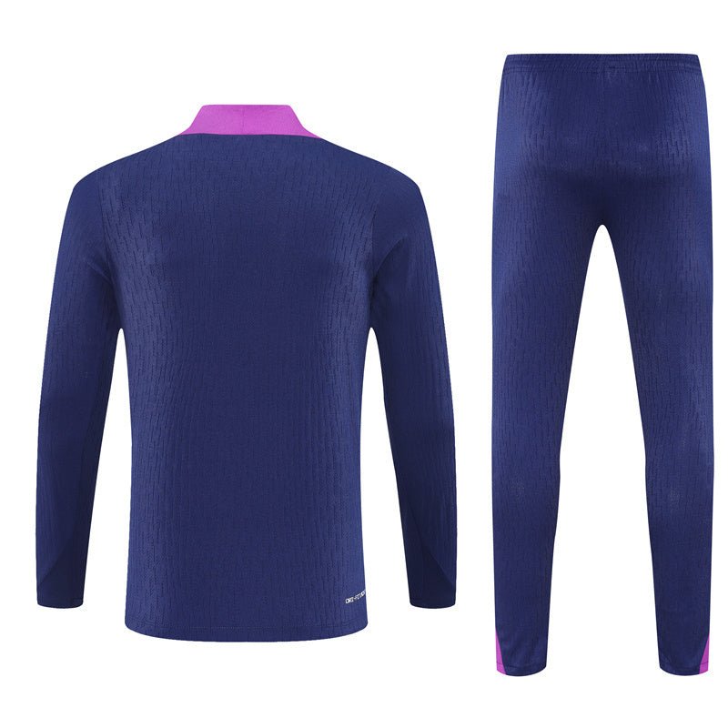 25/26 FC Barcelona Training Blue/Purple Kids Size Tracksuit - Premium Quality Kits at Football Monarch