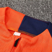 25/26 FC Barcelona Training Orange/Blue Kids Size Tracksuit - Premium Quality Kits at Football Monarch