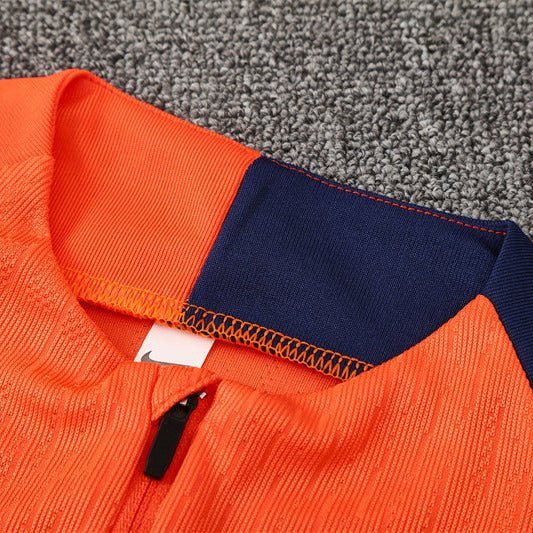 25/26 FC Barcelona Training Orange/Blue Tracksuit - Premium Quality Kits at Football Monarch
