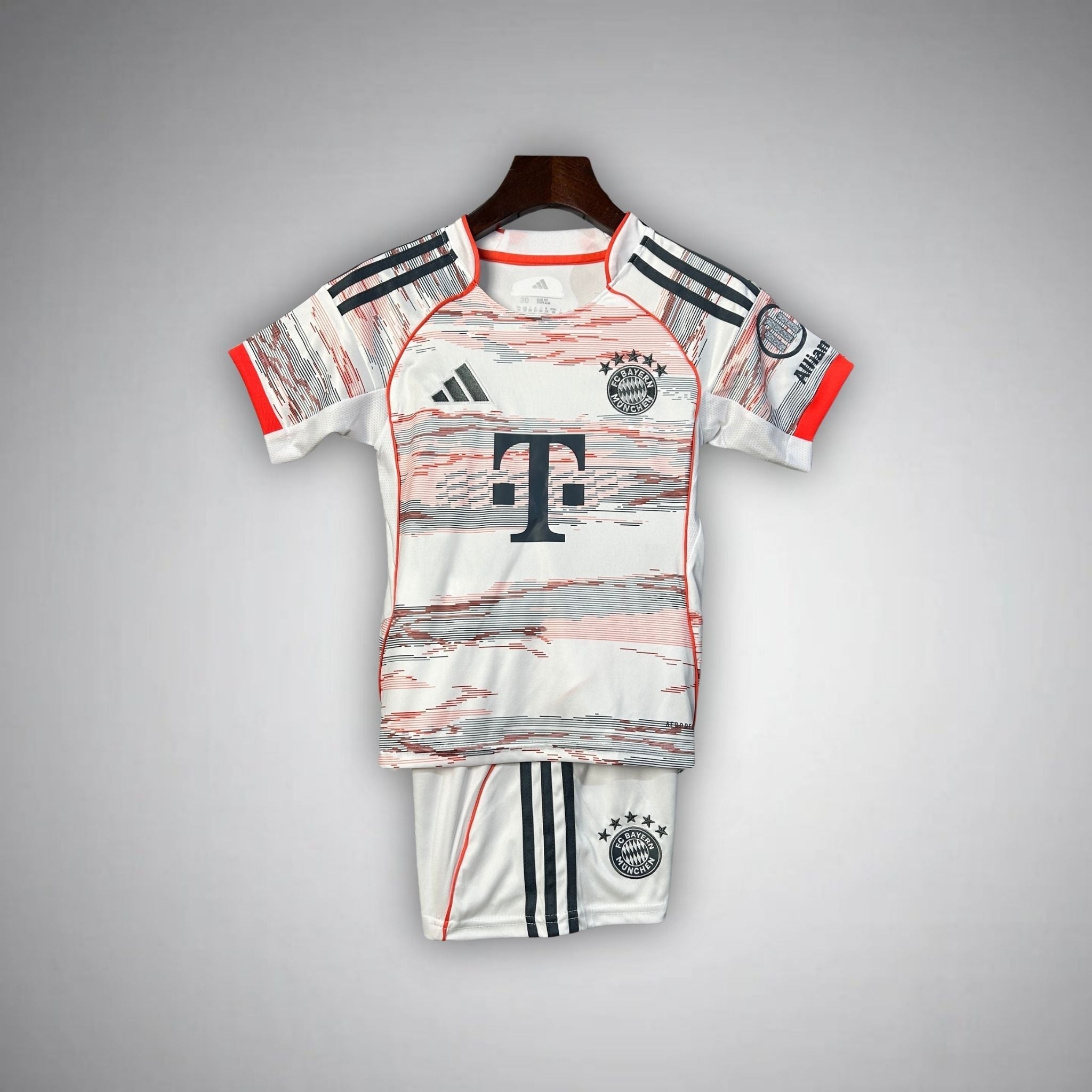 25/26 FC Bayern Away Kids Size Kit - Premium Quality Kits at Football Monarch