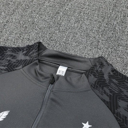 25/26 Feyenoord Training Grey Kids Size Tracksuit - Premium Quality Kits at Football Monarch