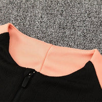 25/26 France Training Black/Light Pink Tracksuit - Premium Quality Kits at Football Monarch