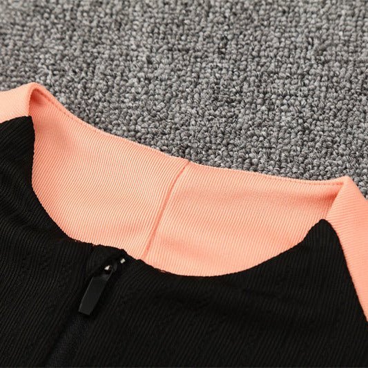 25/26 France Training Black/Light Pink Tracksuit - Premium Quality Kits at Football Monarch