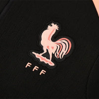 25/26 France Training Black/Light Pink Tracksuit - Premium Quality Kits at Football Monarch