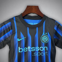 25/26 Inter Milan Home Kids Size Kit - Premium Quality Kits at Football Monarch