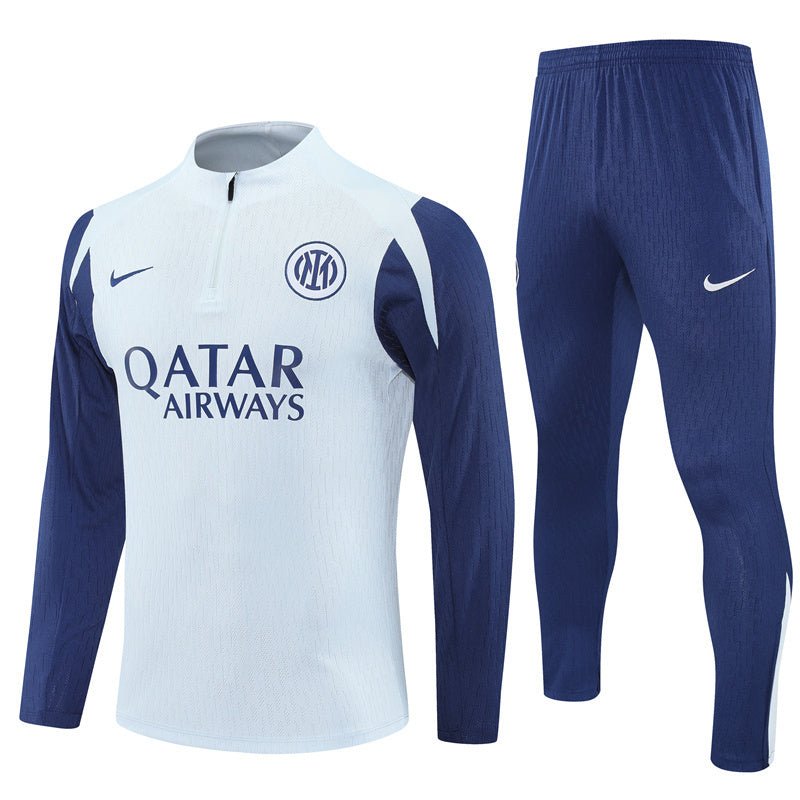 25/26 Inter Milan White Kids Size Tracksuit - Premium Quality Kits at Football Monarch