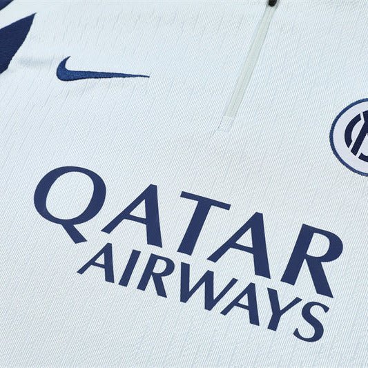 25/26 Inter Milan White Tracksuit - Premium Quality Kits at Football Monarch