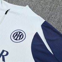 25/26 Inter Milan White Tracksuit - Premium Quality Kits at Football Monarch